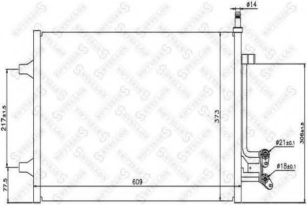 STELLOX 1045429SX Конденсатор, кондиціонер