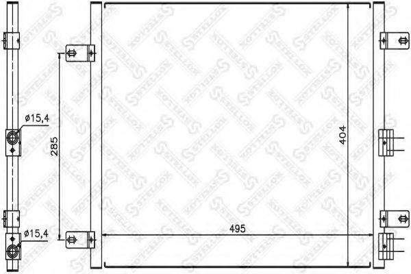 STELLOX 1045430SX Конденсатор, кондиціонер