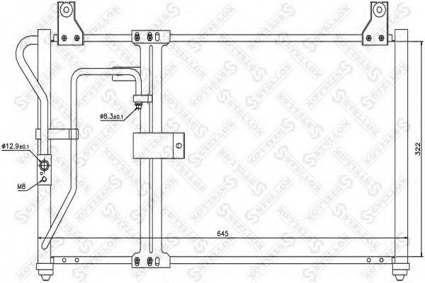 STELLOX 1045444SX Конденсатор, кондиціонер