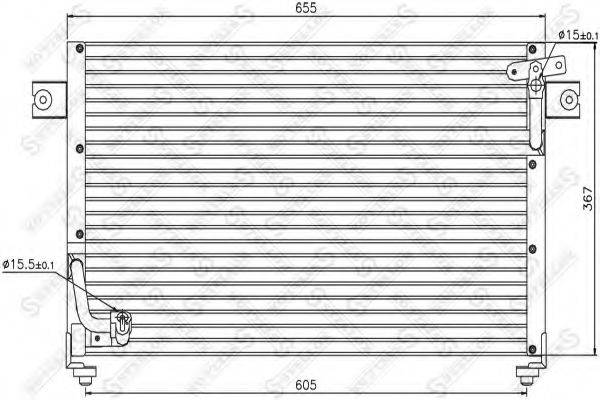 STELLOX 1045468SX Конденсатор, кондиціонер