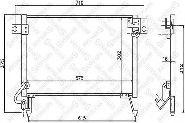 STELLOX 1045469SX Конденсатор, кондиціонер