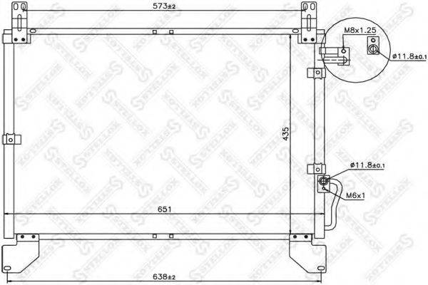 STELLOX 1045517SX Конденсатор, кондиціонер