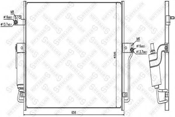 STELLOX 1045519SX Конденсатор, кондиціонер