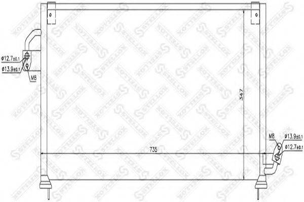 STELLOX 1045521SX Конденсатор, кондиціонер