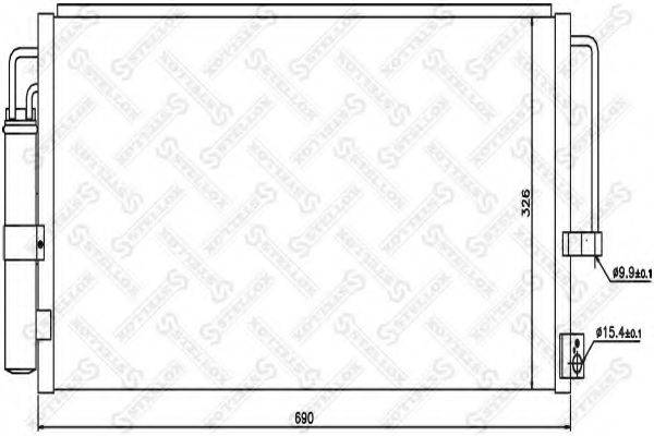 STELLOX 1045524SX Конденсатор, кондиціонер