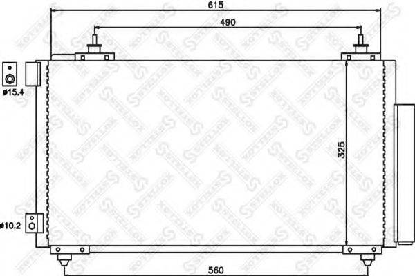 STELLOX 1045532SX Конденсатор, кондиціонер