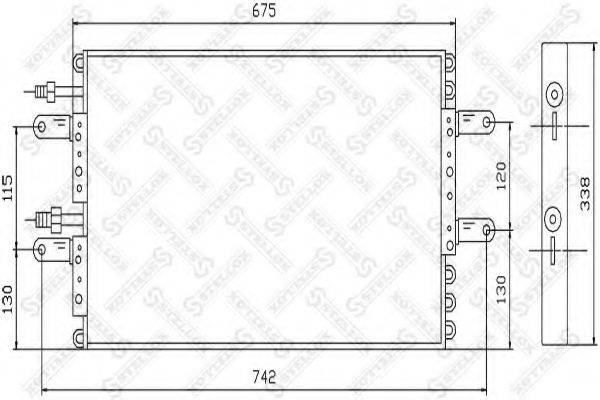 STELLOX 1045552SX Конденсатор, кондиціонер