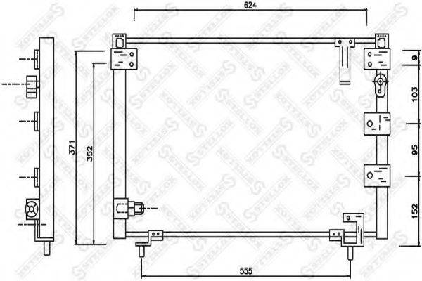 STELLOX 1045558SX Конденсатор, кондиціонер