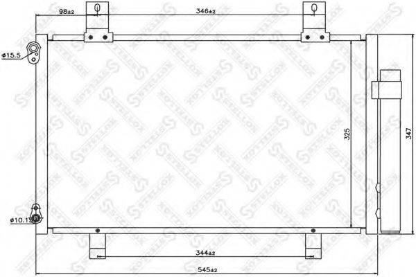 STELLOX 1045567SX Конденсатор, кондиціонер