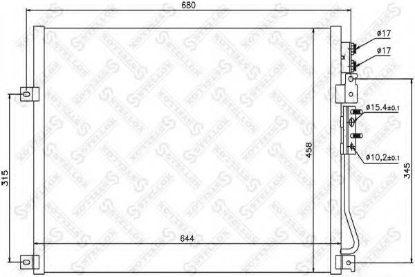 STELLOX 1045576SX Конденсатор, кондиціонер