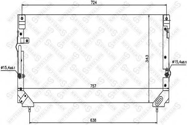 STELLOX 1045588SX Конденсатор, кондиціонер