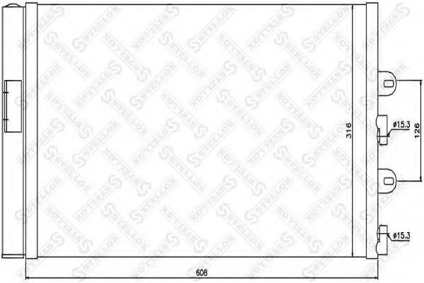 STELLOX 1045598SX Конденсатор, кондиціонер