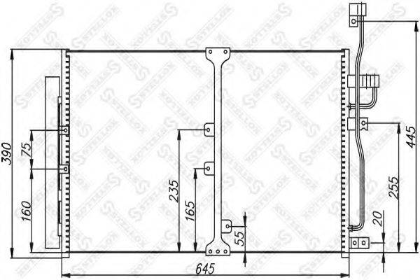 STELLOX 1045608SX Конденсатор, кондиціонер