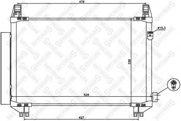 STELLOX 1045638SX Конденсатор, кондиціонер