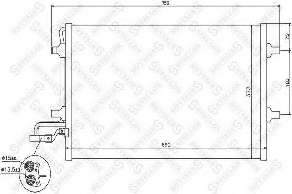 STELLOX 1045640SX Конденсатор, кондиціонер