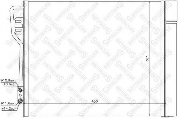 STELLOX 1045645SX Конденсатор, кондиціонер