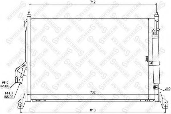 STELLOX 1045661SX Конденсатор, кондиціонер