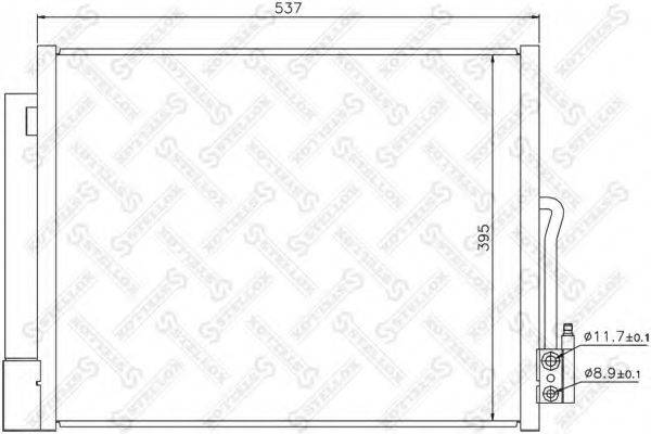 STELLOX 1045668SX Конденсатор, кондиціонер