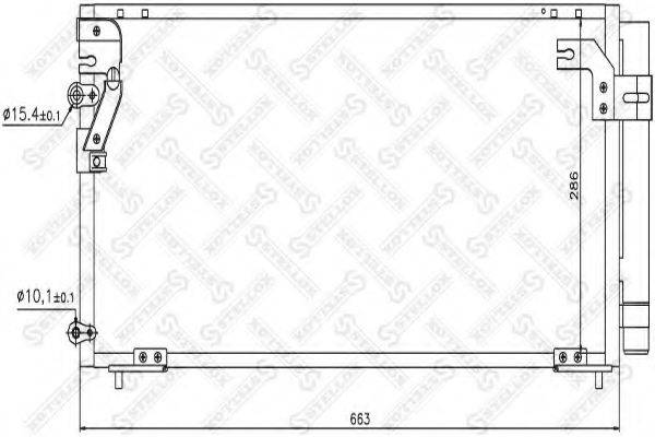 STELLOX 1045678SX Конденсатор, кондиціонер