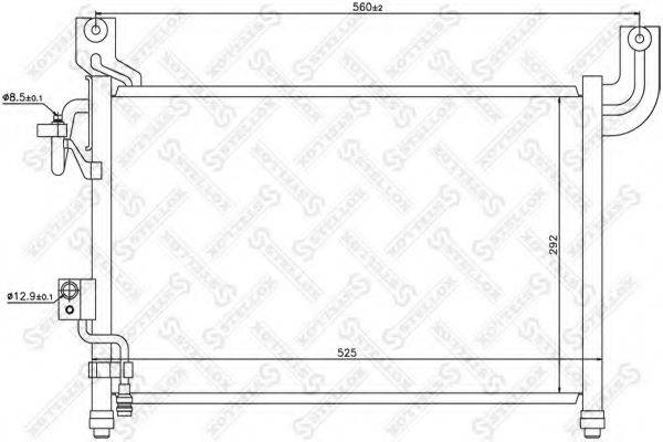 STELLOX 1045689SX Конденсатор, кондиціонер