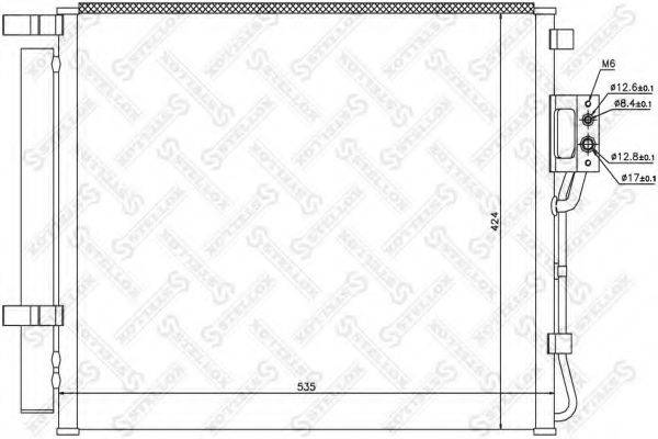 STELLOX 1045696SX Конденсатор, кондиціонер