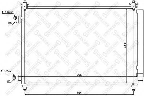 STELLOX 1045711SX Конденсатор, кондиціонер