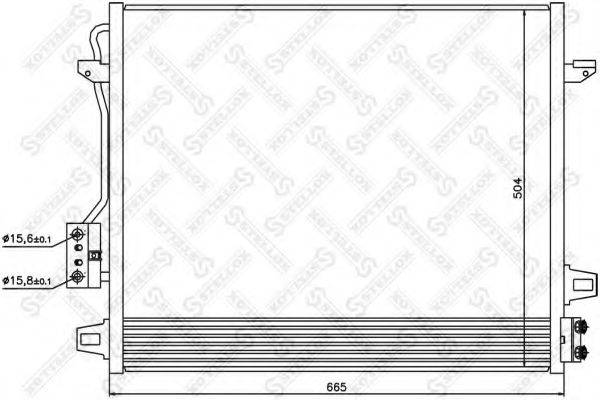 STELLOX 1045733SX Конденсатор, кондиціонер