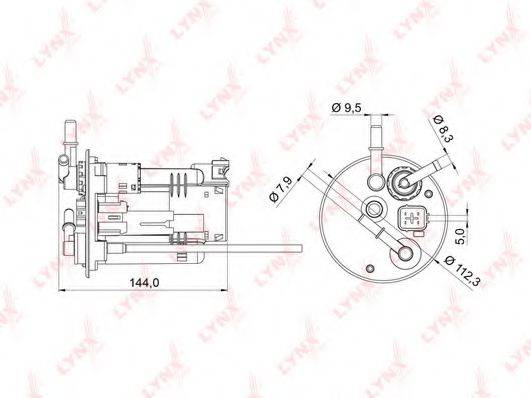 LYNXAUTO LF980M Паливний фільтр