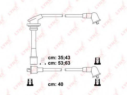 LYNXAUTO SPC2406 Комплект дротів запалювання