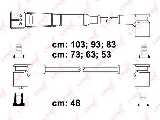 LYNXAUTO SPC5303 Комплект дротів запалювання