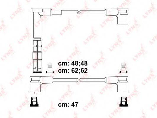 LYNXAUTO SPC5305 Комплект дротів запалювання