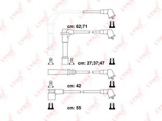 LYNXAUTO SPC5718 Комплект дротів запалювання