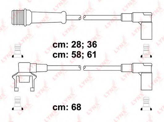 LYNXAUTO SPC6305 Комплект дротів запалювання