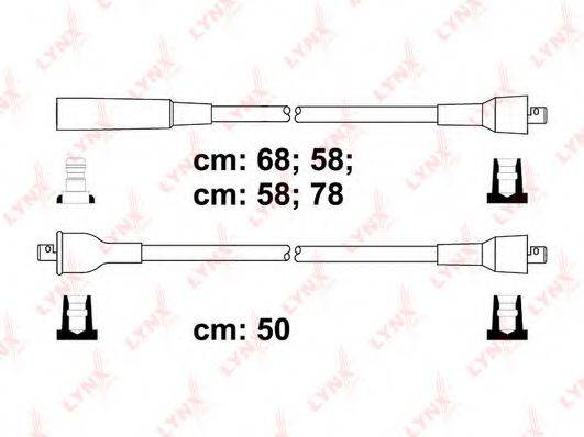 LYNXAUTO SPC7302 Комплект дротів запалювання