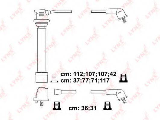 LYNXAUTO SPC7503 Комплект дротів запалювання