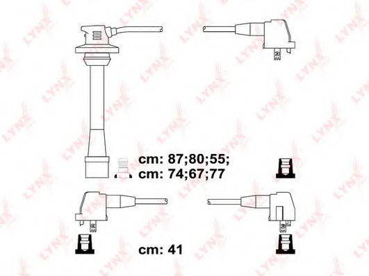 LYNXAUTO SPC7523 Комплект дротів запалювання
