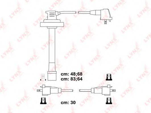 LYNXAUTO SPC7529 Комплект дротів запалювання