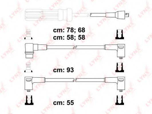 LYNXAUTO SPC7814 Комплект дротів запалювання
