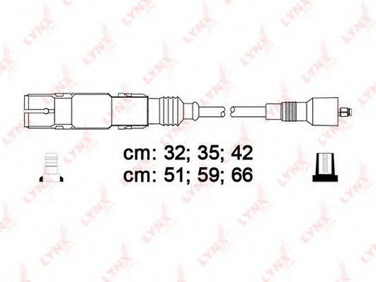 LYNXAUTO SPC8012 Комплект дротів запалювання