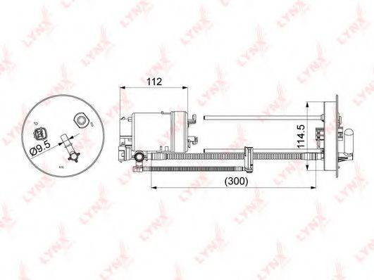 LYNXAUTO LF1069M Паливний фільтр