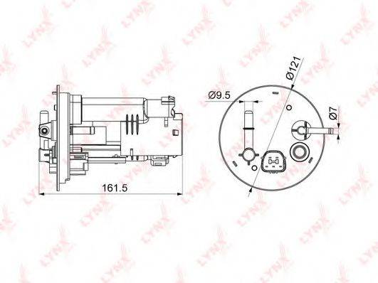 LYNXAUTO LF1080M Паливний фільтр