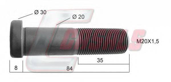 CASALS 21247 Болт кріплення колеса