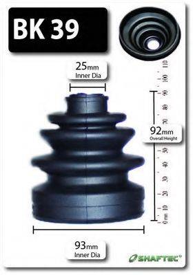 SHAFTEC BK39 Комплект пильника, приводний вал