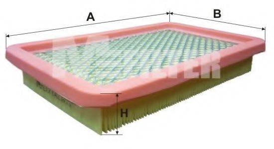 MFILTER K412 Повітряний фільтр