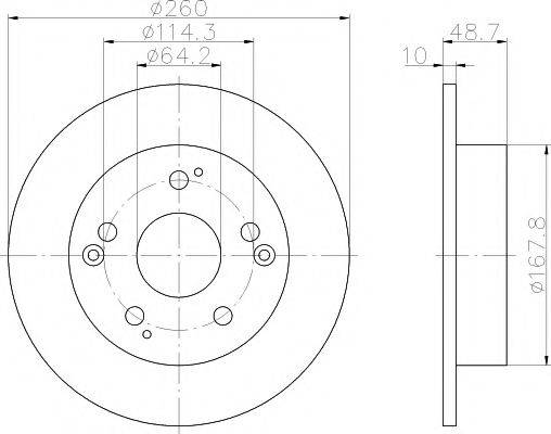 HELLA PAGID 8DD355110311 гальмівний диск