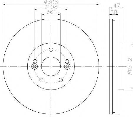 HELLA PAGID 8DD355113741 гальмівний диск