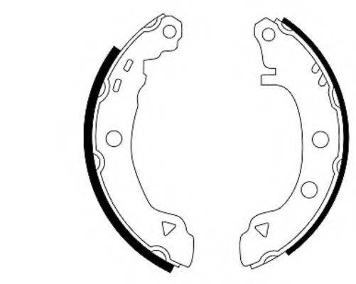 HELLA PAGID 8DB355001061 Комплект гальмівних колодок