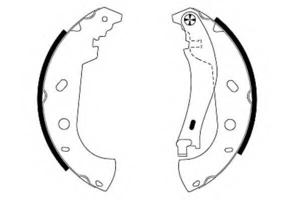 HELLA PAGID 8DB355001841 Комплект гальмівних колодок