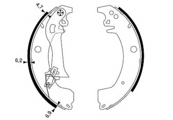 HELLA PAGID 8DB355002101 Комплект гальмівних колодок