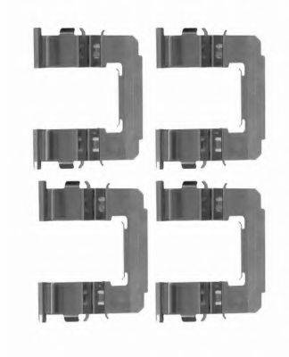 HELLA PAGID 8DZ355204161 Комплектуючі, колодки дискового гальма